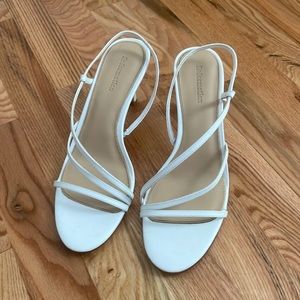 Reformation white heels